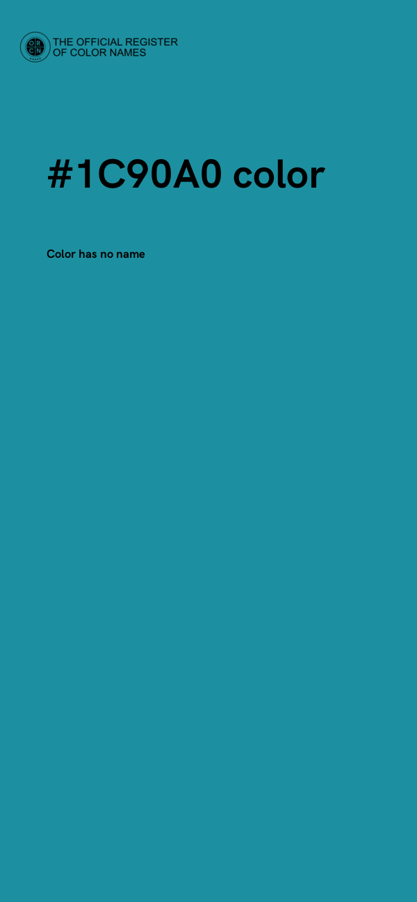 #1C90A0 color image