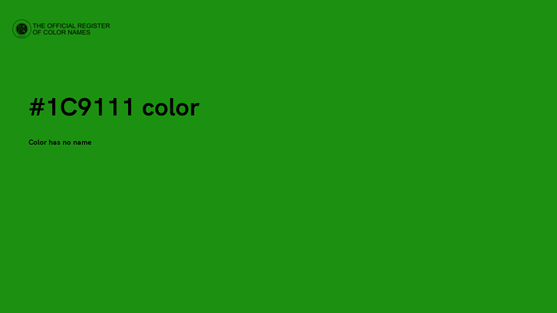 #1C9111 color image