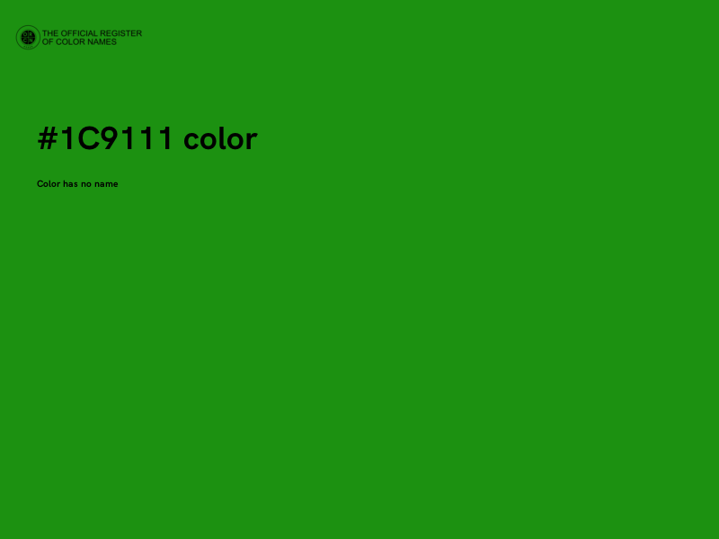 #1C9111 color image