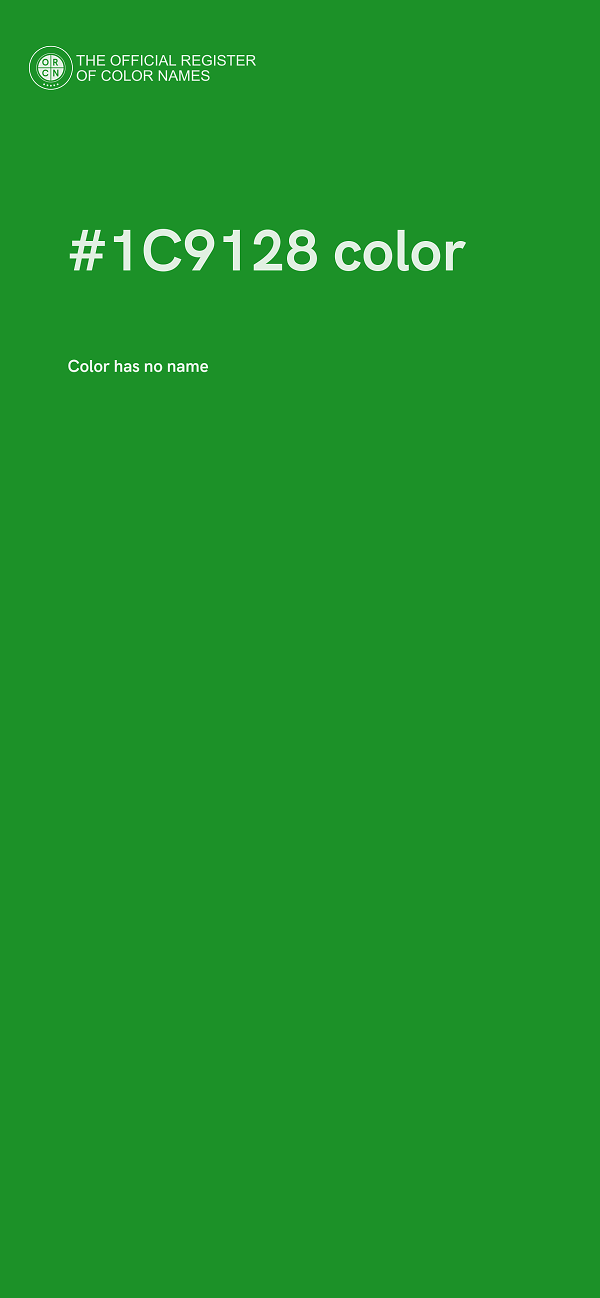 #1C9128 color image