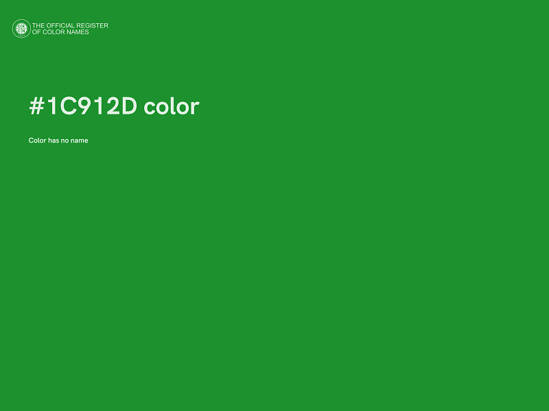 #1C912D color image