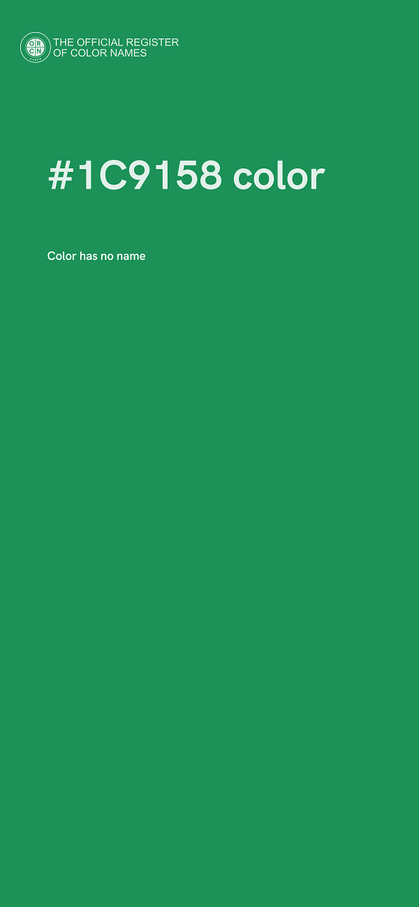 #1C9158 color image