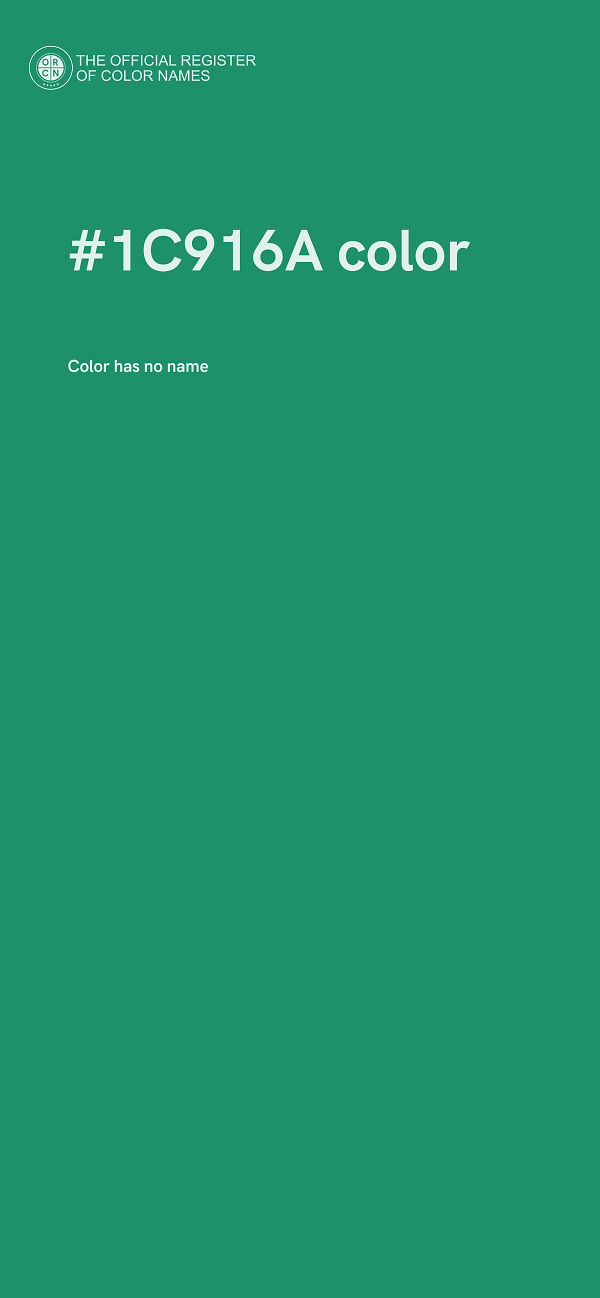 #1C916A color image