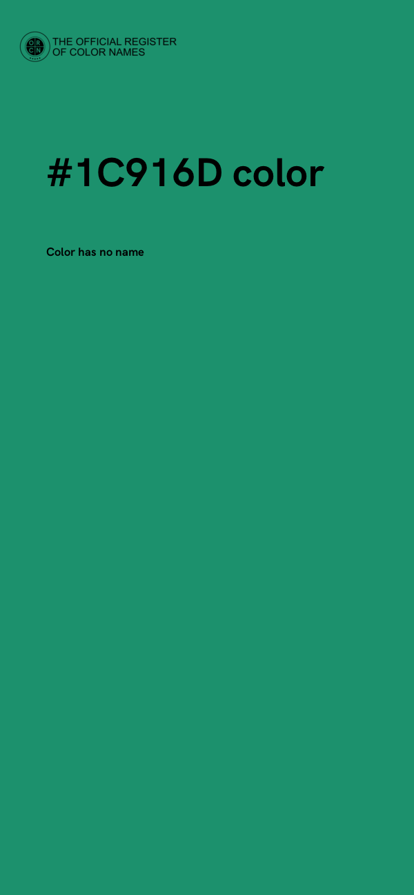 #1C916D color image