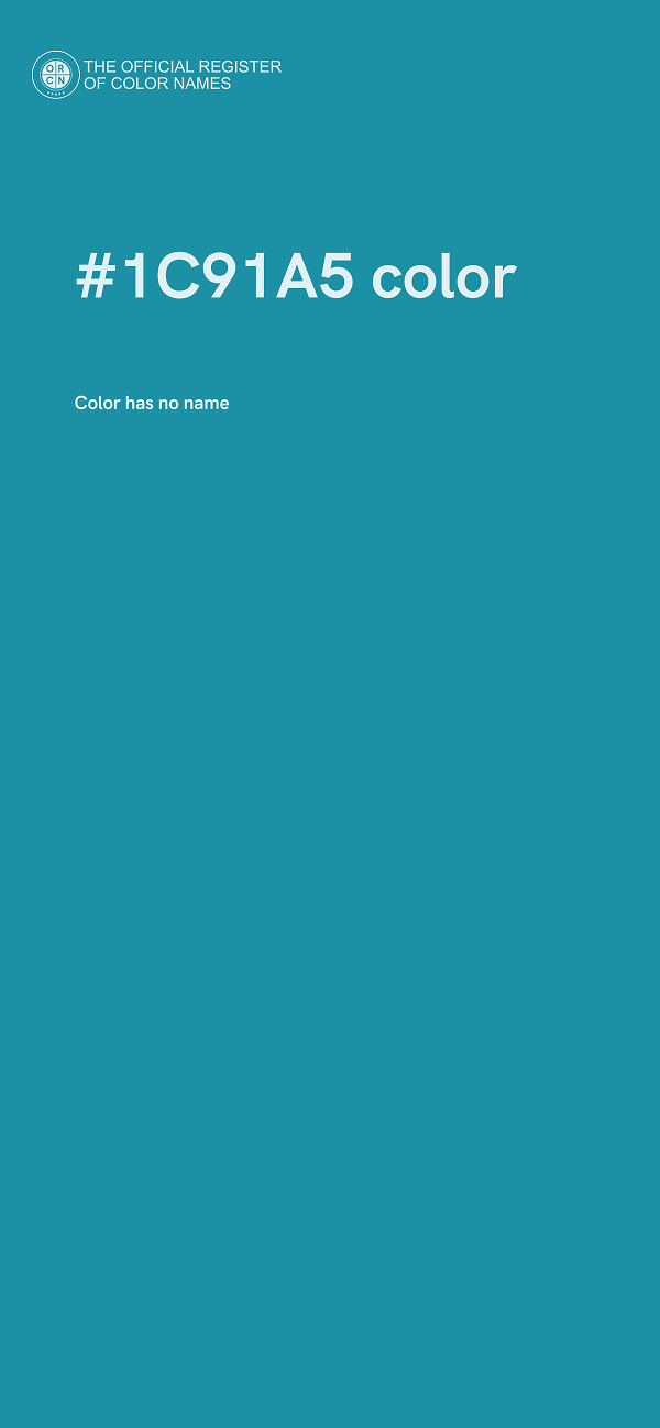 #1C91A5 color image