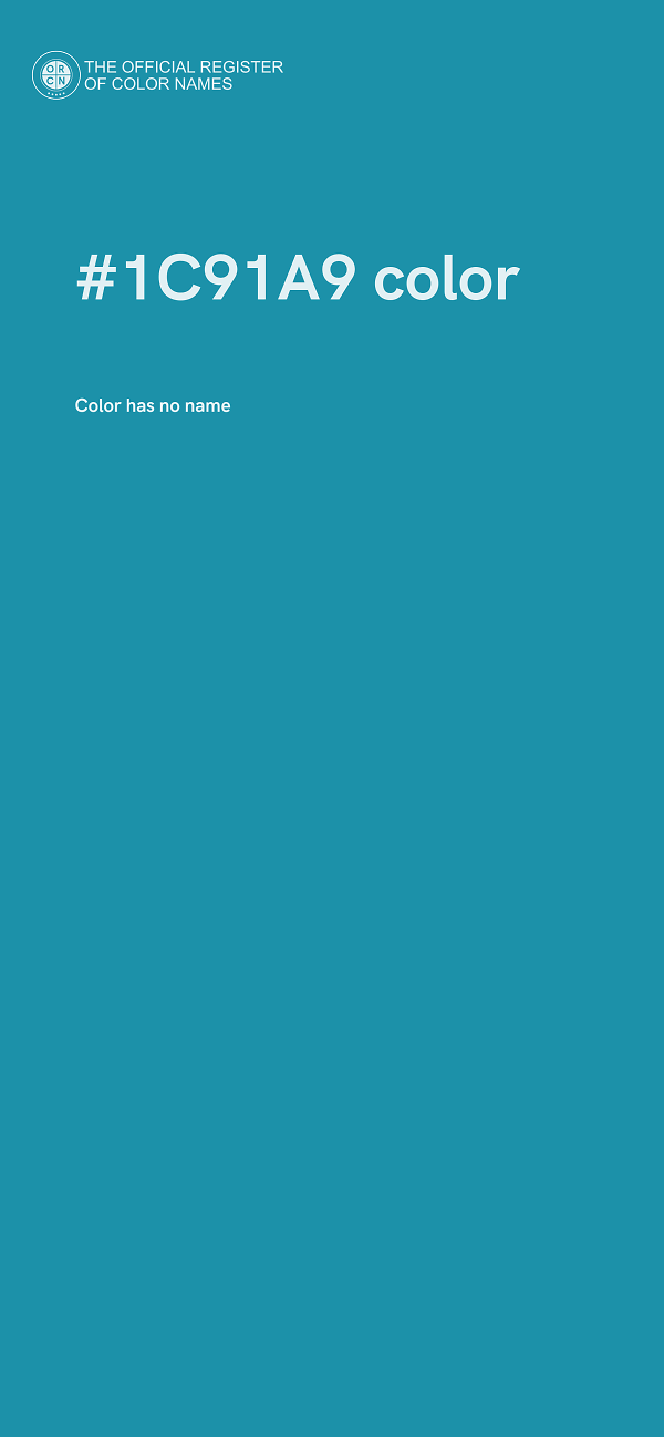 #1C91A9 color image