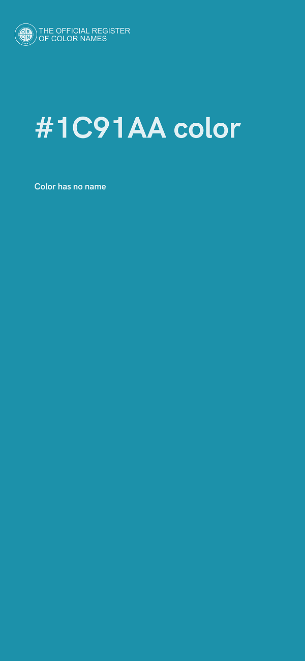 #1C91AA color image