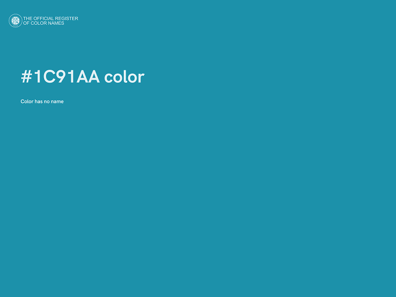 #1C91AA color image