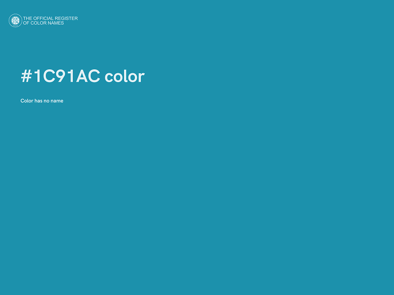 #1C91AC color image