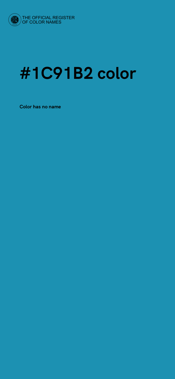 #1C91B2 color image