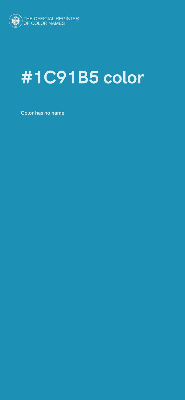 #1C91B5 color image