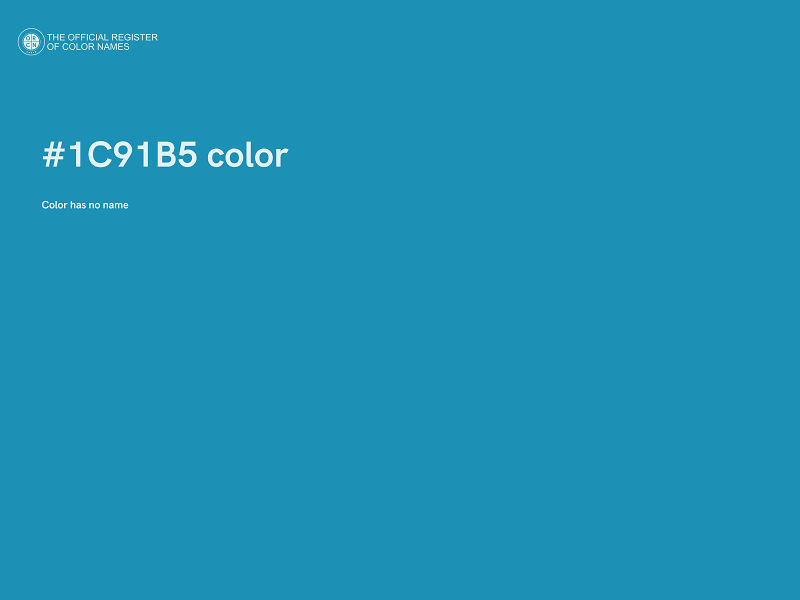 #1C91B5 color image