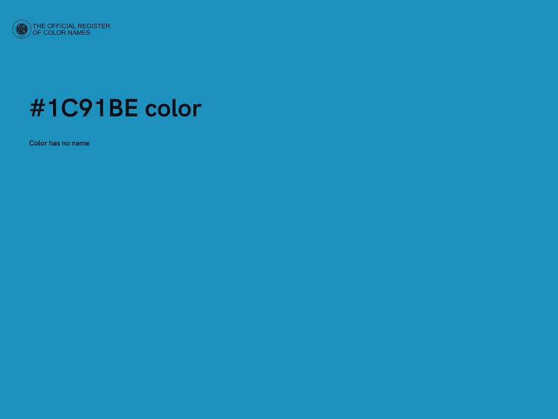 #1C91BE color image