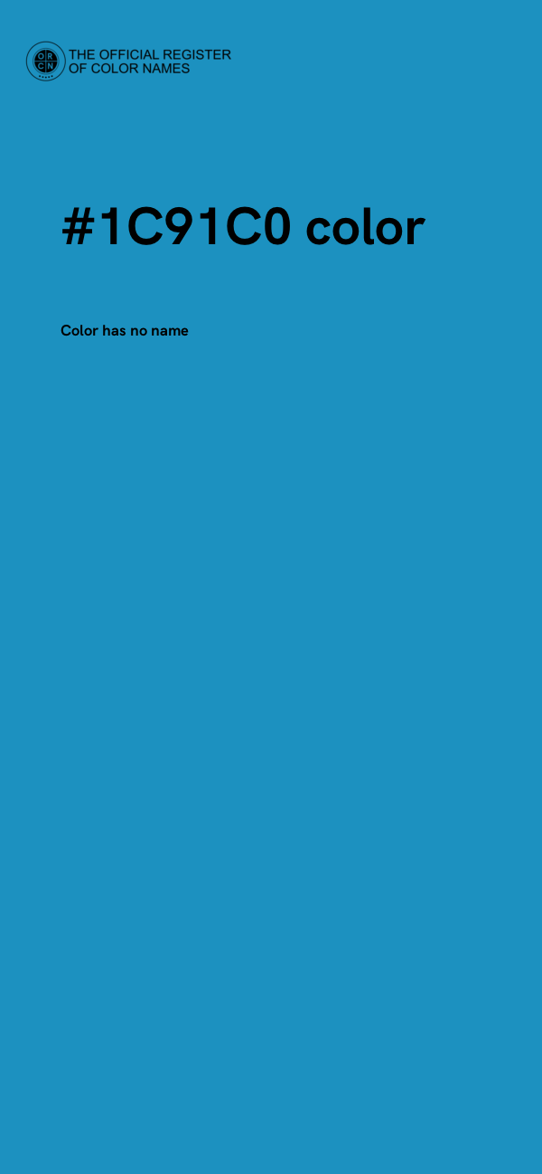 #1C91C0 color image