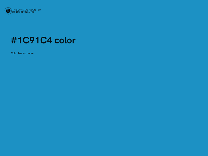 #1C91C4 color image