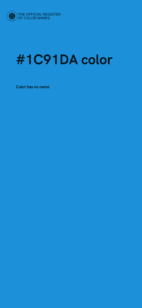 #1C91DA color image