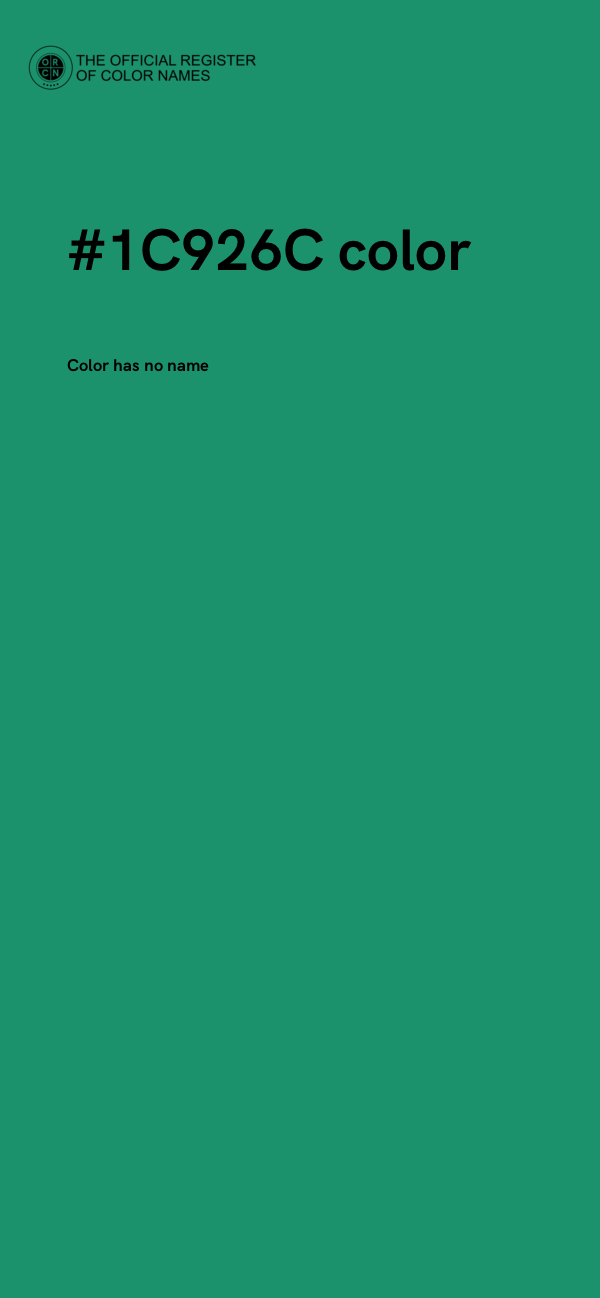 #1C926C color image