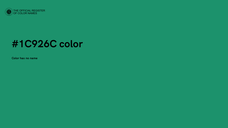 #1C926C color image