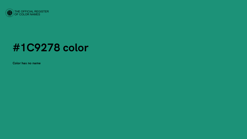 #1C9278 color image