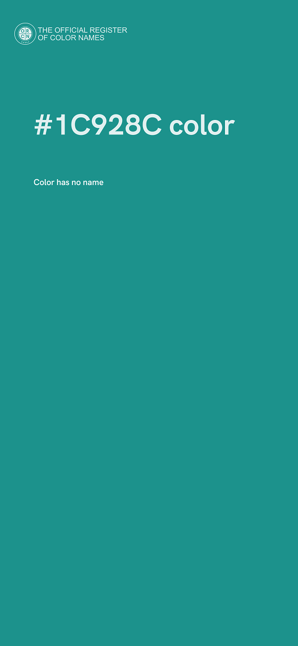 #1C928C color image