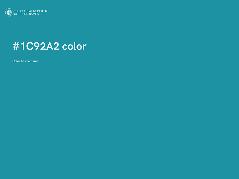 #1C92A2 color image