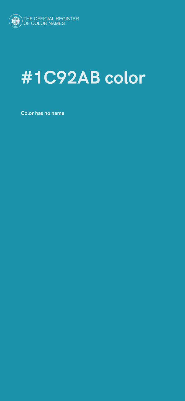 #1C92AB color image