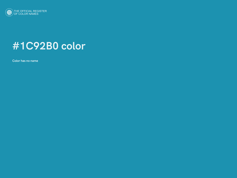 #1C92B0 color image
