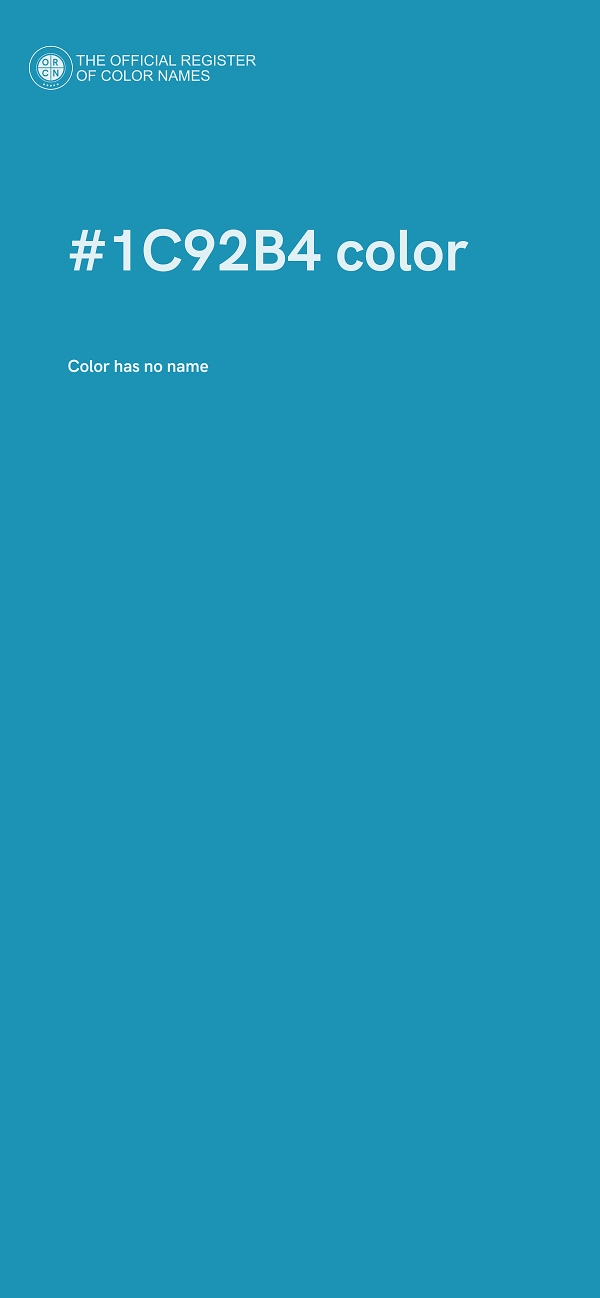 #1C92B4 color image