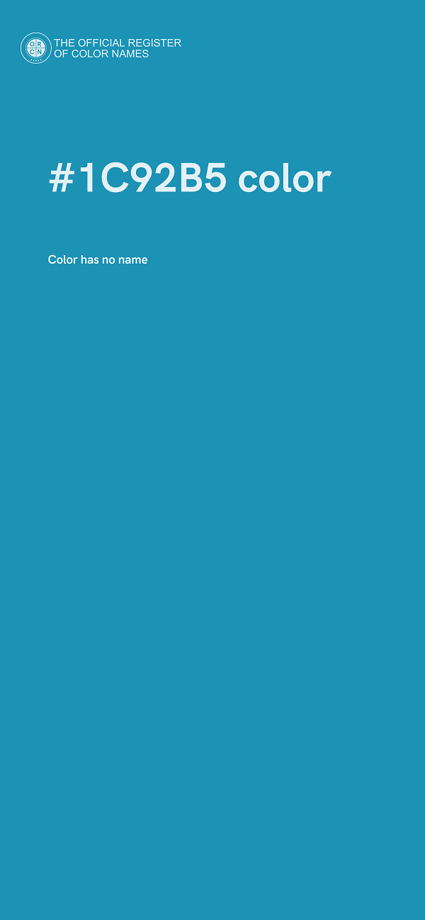 #1C92B5 color image