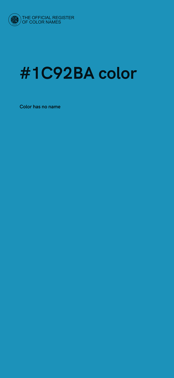 #1C92BA color image