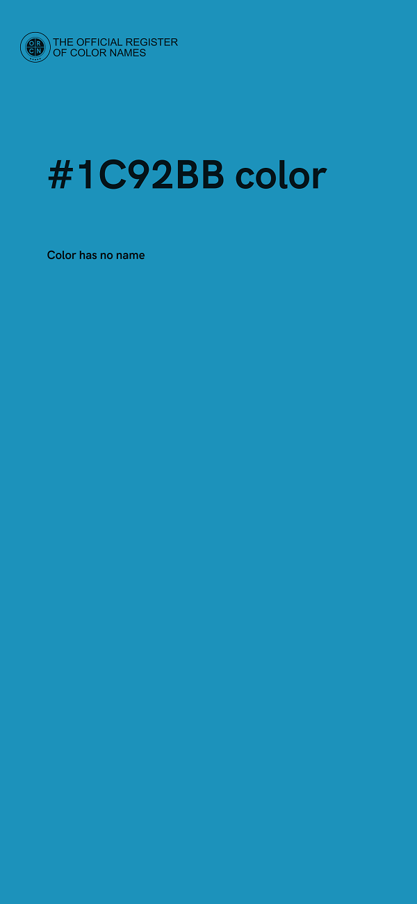 #1C92BB color image