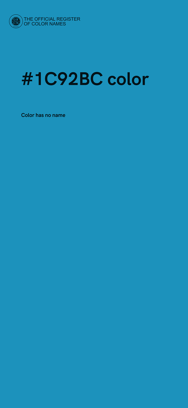 #1C92BC color image