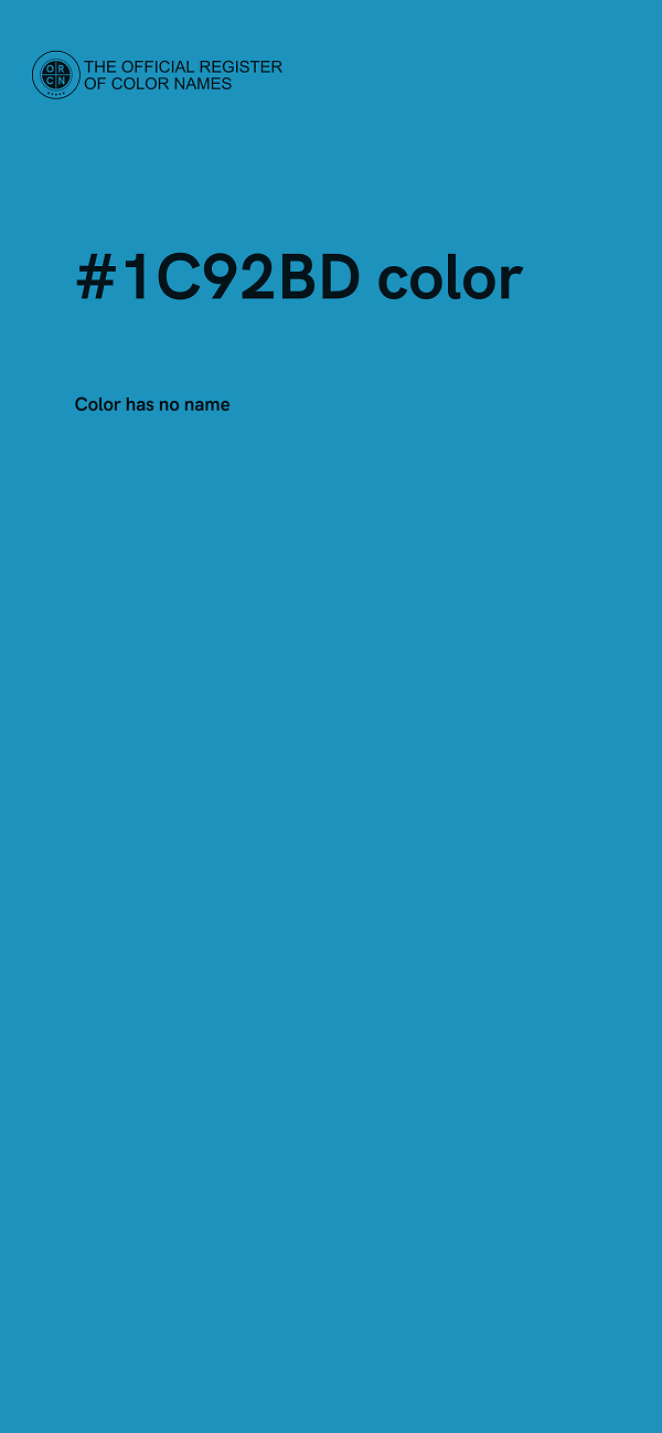 #1C92BD color image