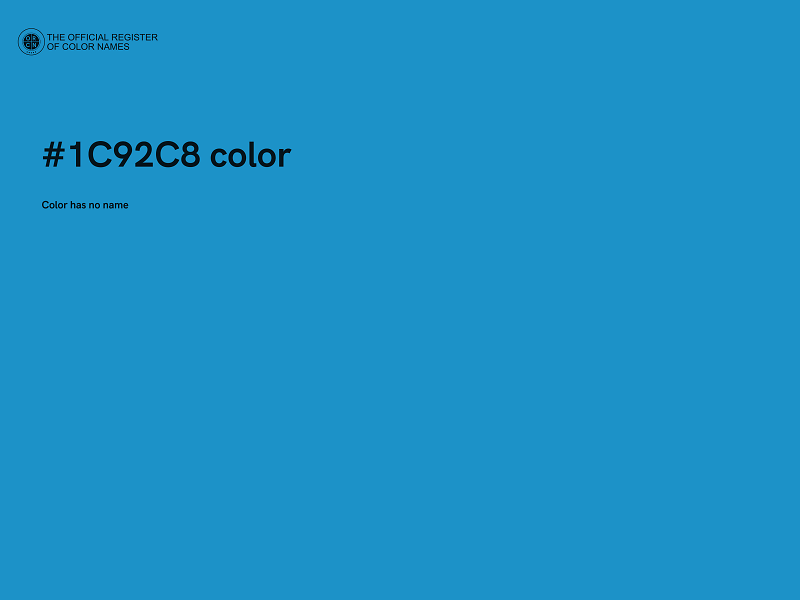 #1C92C8 color image