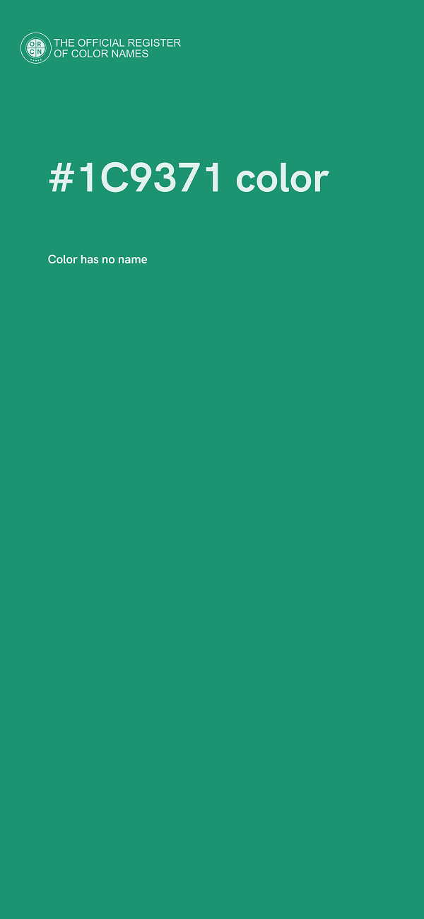 #1C9371 color image