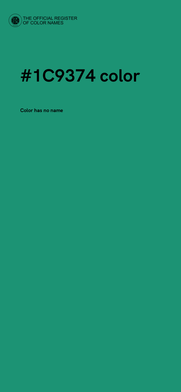 #1C9374 color image