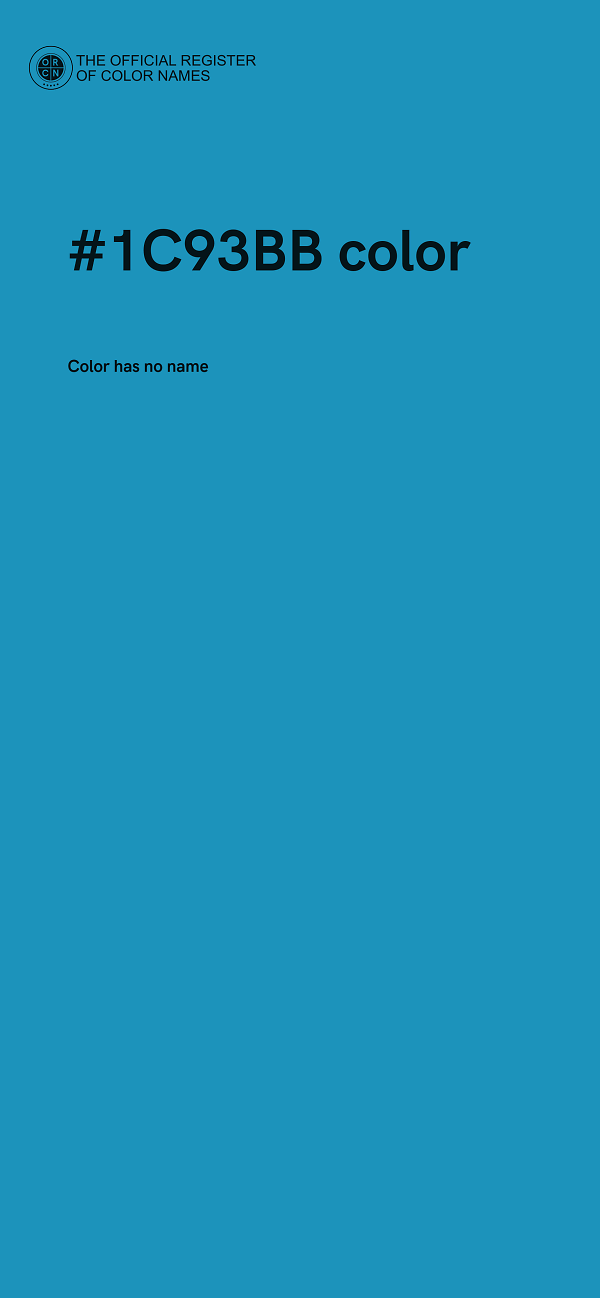 #1C93BB color image