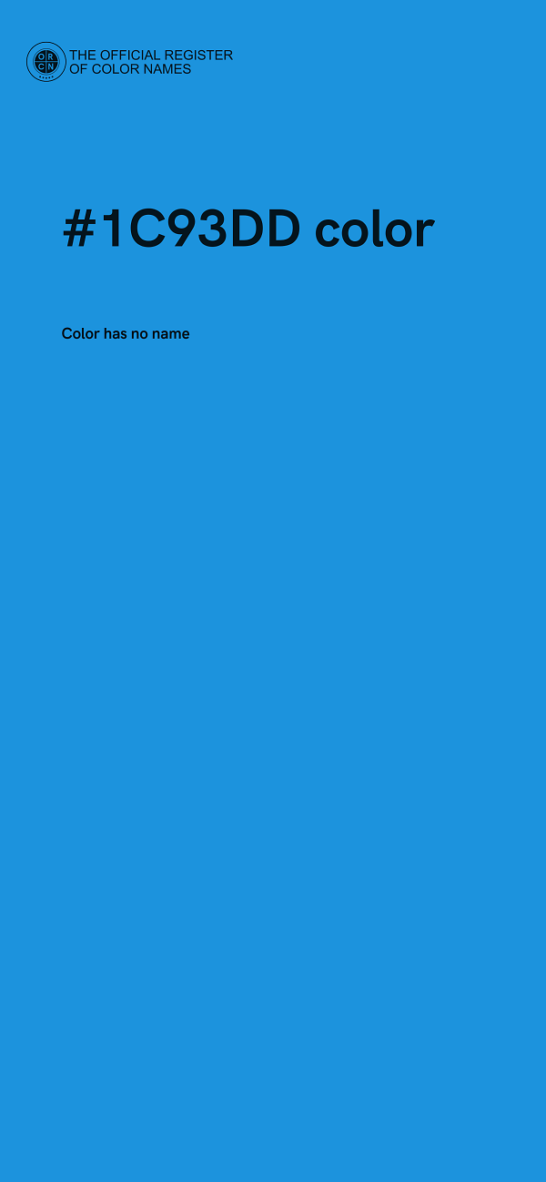 #1C93DD color image