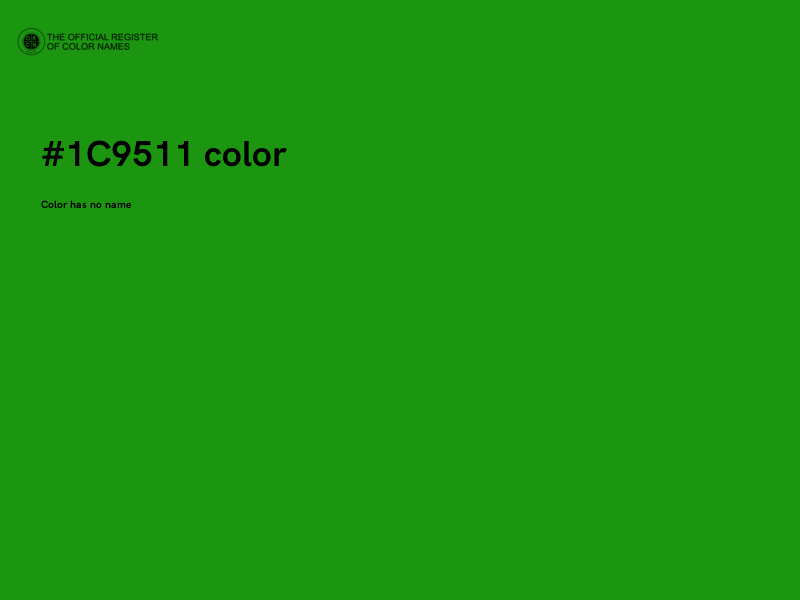 #1C9511 color image