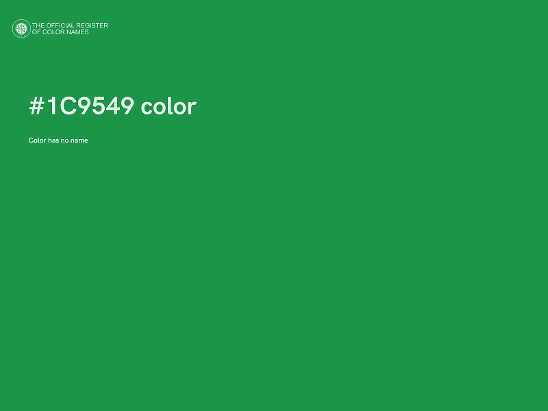 #1C9549 color image