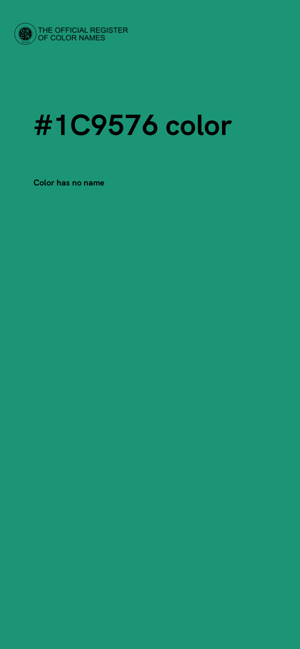 #1C9576 color image