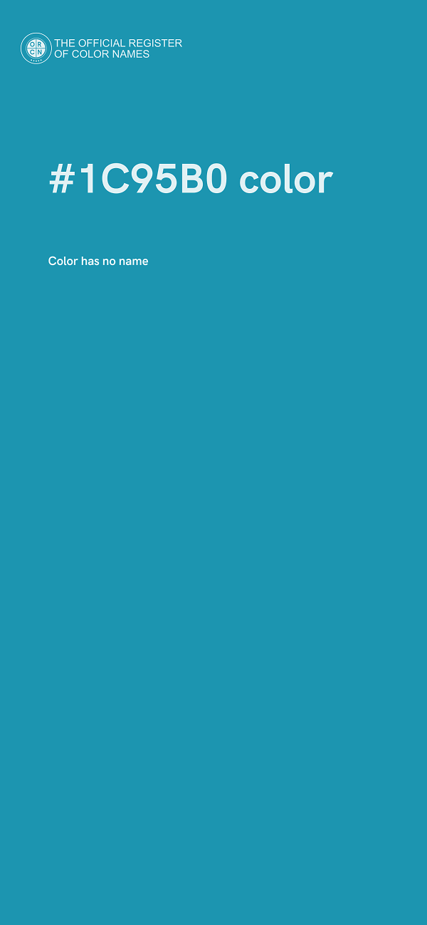 #1C95B0 color image