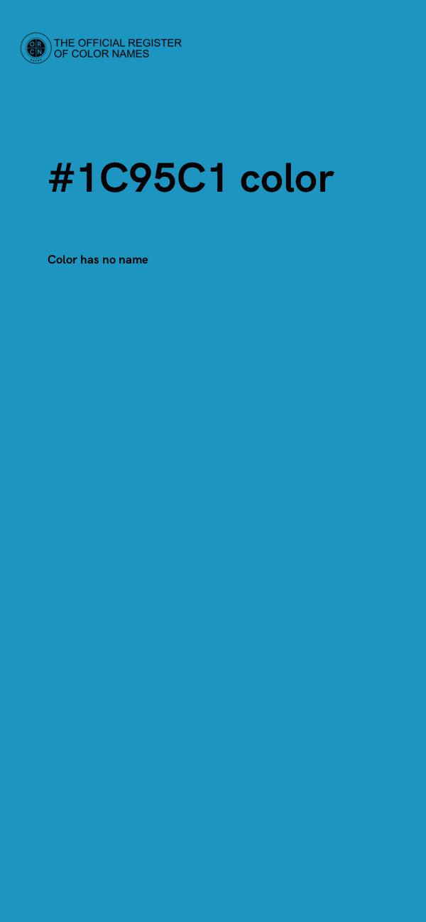 #1C95C1 color image