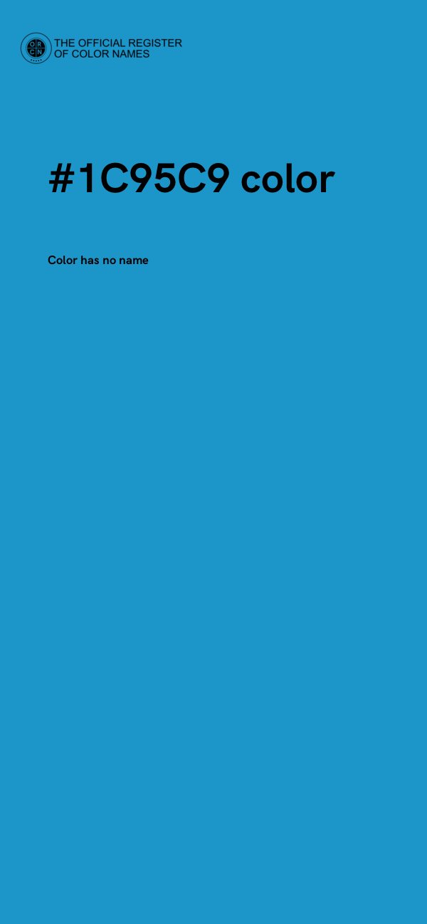 #1C95C9 color image
