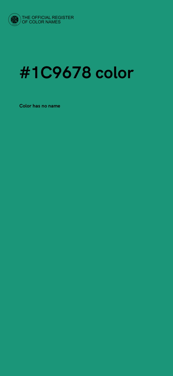 #1C9678 color image