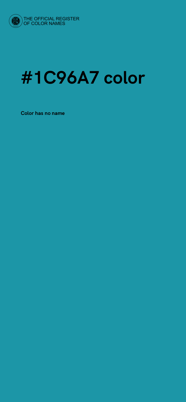 #1C96A7 color image