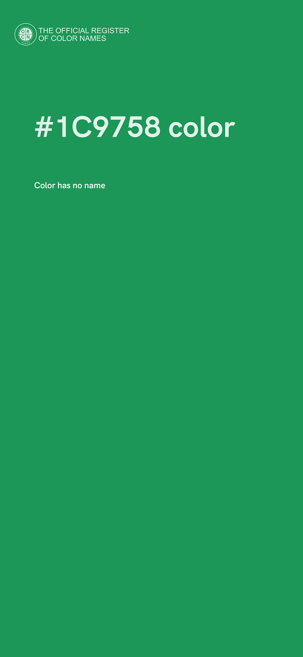 #1C9758 color image