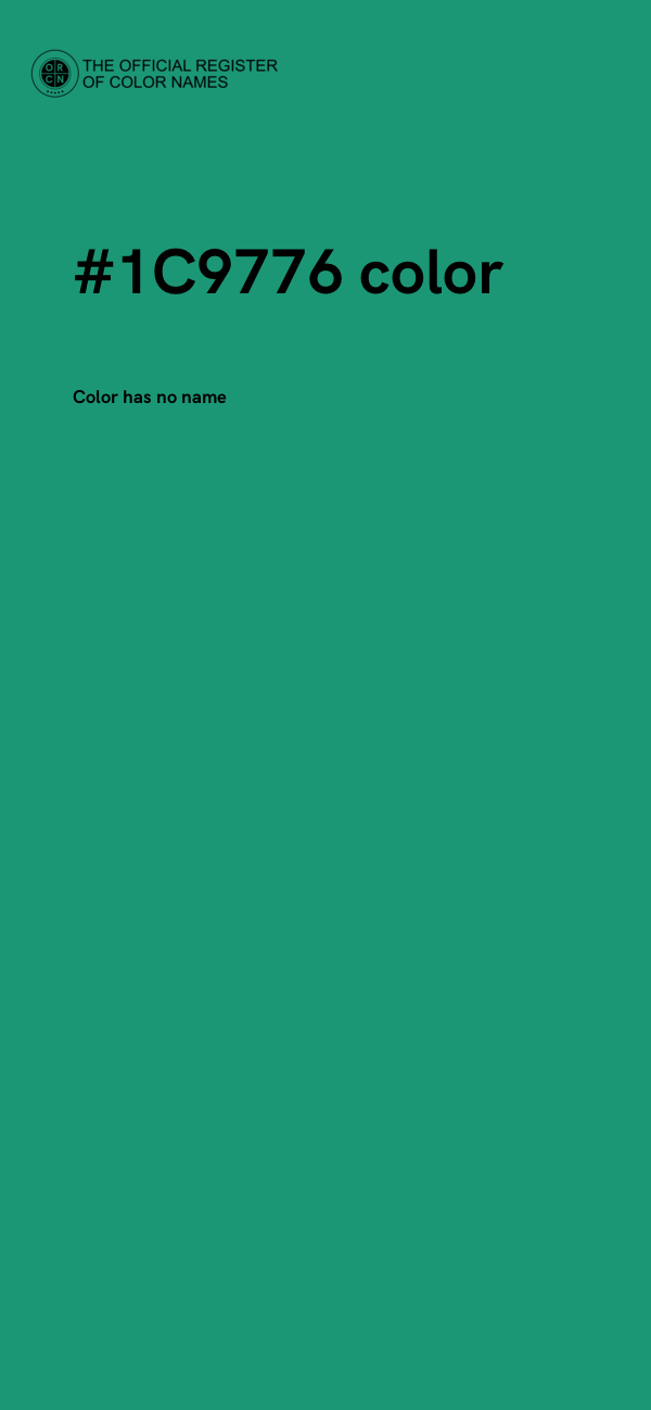 #1C9776 color image