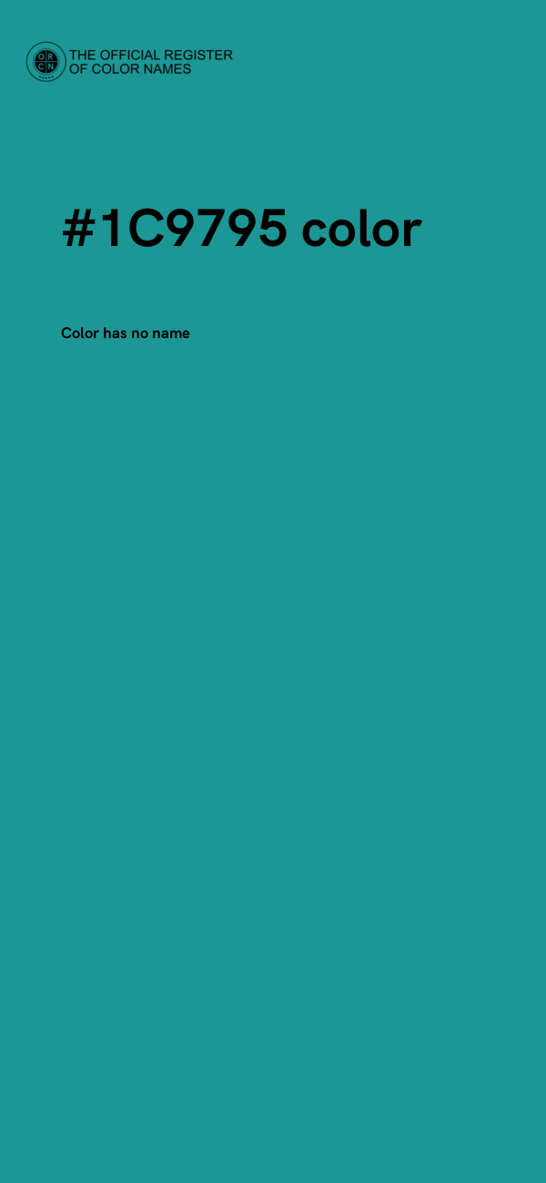 #1C9795 color image