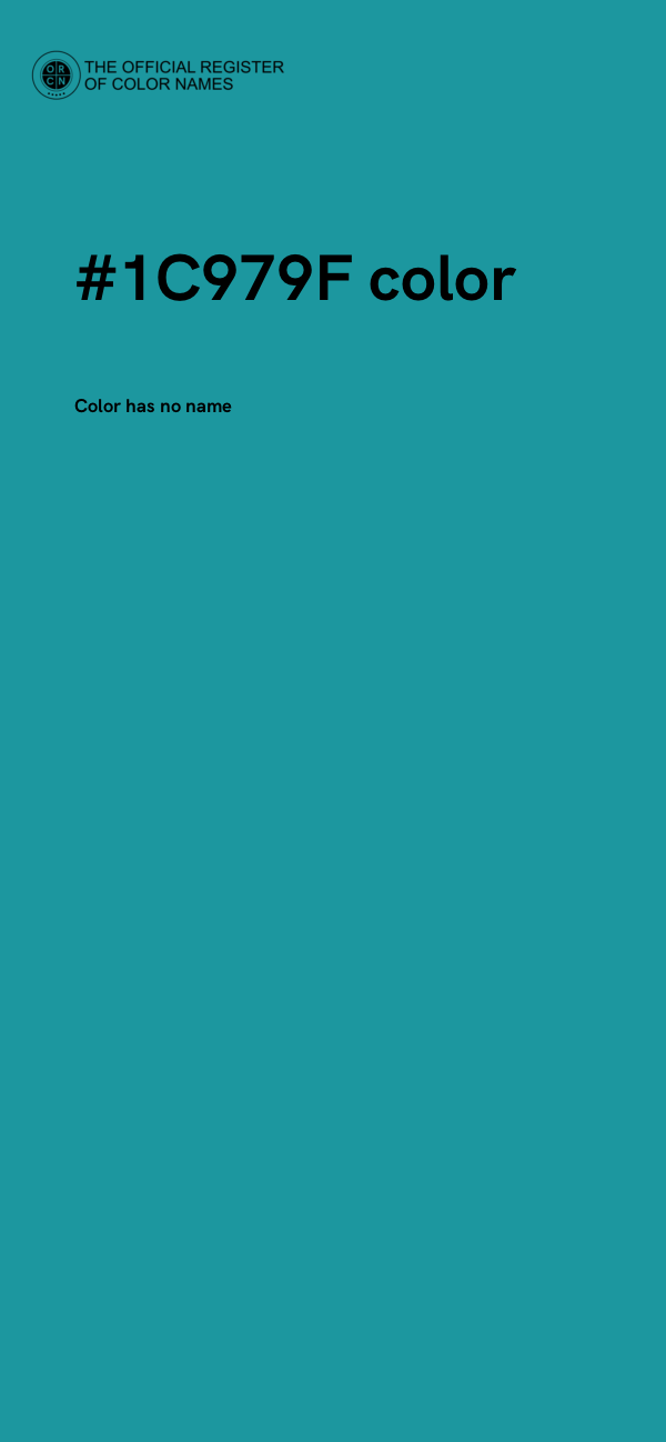 #1C979F color image